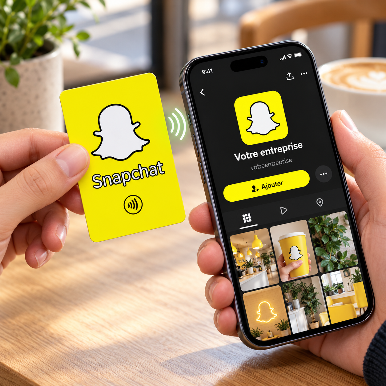Snapchat · Carte NFC de poche